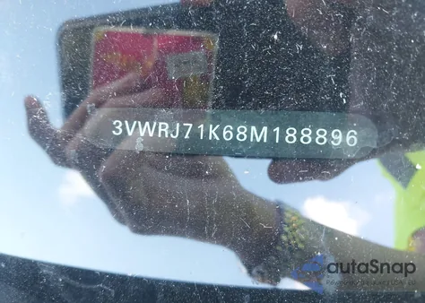 2008 Volkswagen Jetta Wolfsburg Edition из США, поврежденный, VIN 3VWRJ71K68M188896